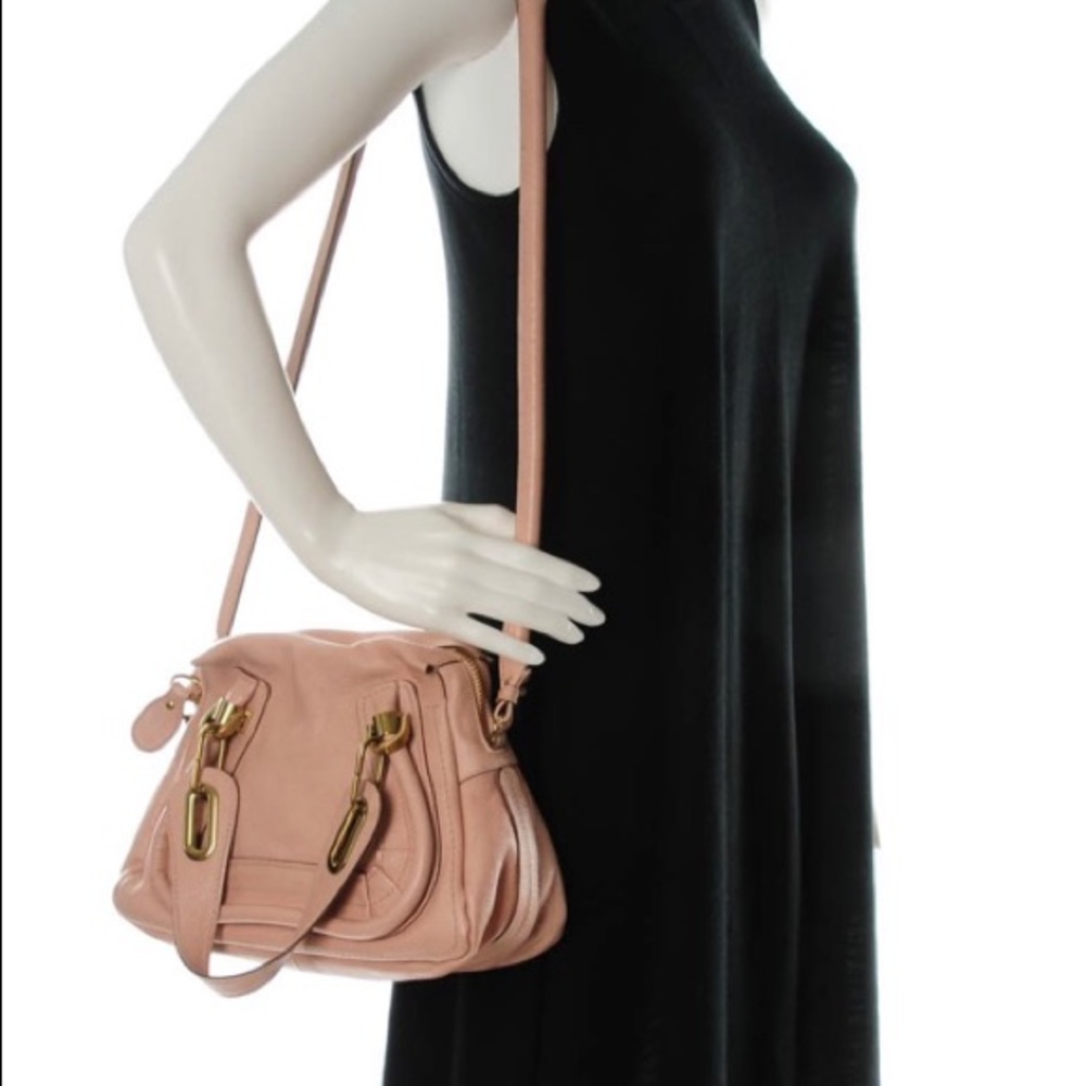 - SOLD -Chloe light pink paraty purse